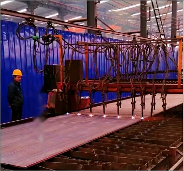 甘肃安宁钢结构车间数控等离子切割机